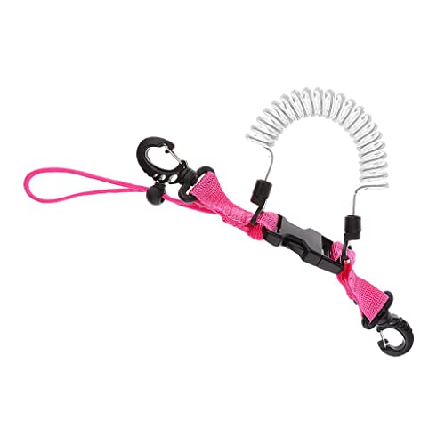bnf® Scuba Diving Elastic Spring Coil Torch Lanyard Quick Release Buckle Pink B | Water Sports | Scuba & Snorkeling | Other Scuba & Snorkeling