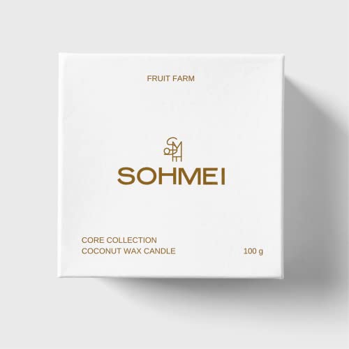 SOHMEI | Fruit Farm | Coconut Wax Scented Candles | Grape, Muguet, Lilac, Sweet Berries, Amber (100 g)