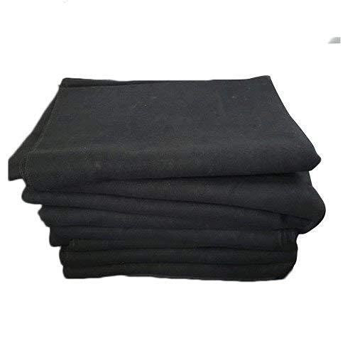 nulove Plain Black Non Woven Blanket (Size 60x90)