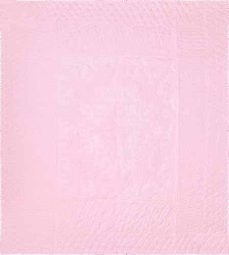 House Of Alpha Pure Satin 210 GSM Jaipuri Dohar/Razai/Blanket/Quilt Single Bed Cotton Soft Lightweight (Double Bed - 90 x 108 Inch) (Light Pink)