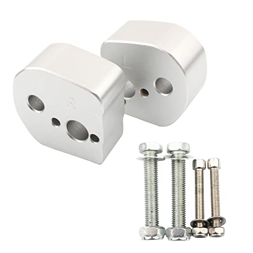 UJEAVETTE 25mm Motorcycle ATV Dirt Bike Motocross Handlebar Risers Silver