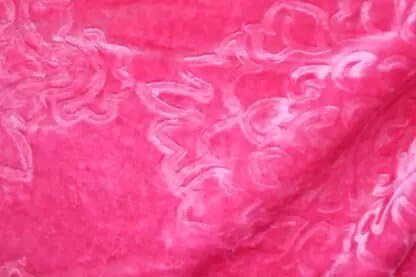 ELSTONE Home Floral Single Mink Blanket for Heavy Winter-Pink