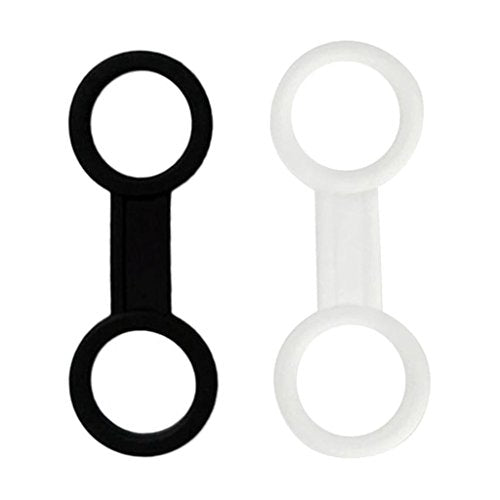 bnf® 2 Pieces Scuba Diving Mask Silicone Snorkel Keeper Retainer Clear and Black | Water Sports | Scuba & Snorkeling | Other Scuba & Snorkeling