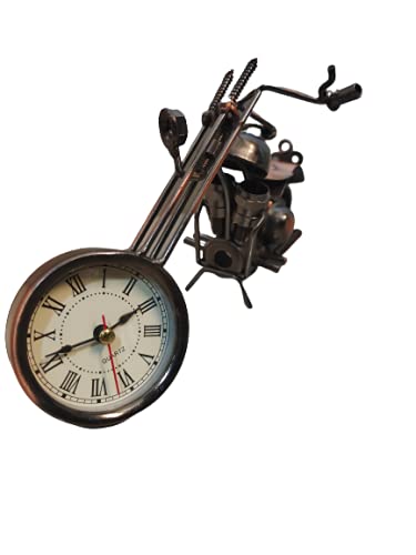 NAUTICAL COLLECTION Metal Bike Clock for Showpiece Home Decor Desk and Table Clock