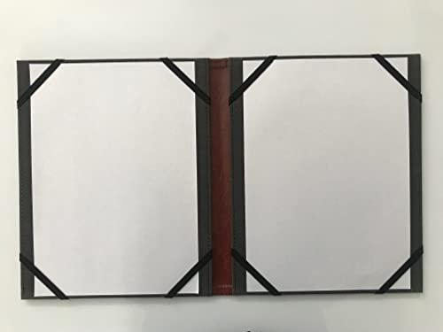 NJ OVERSEAS Leather Certificate Holder,Degree Folder,Diploma Cover Holds 8.5" X 11.5" Paper : Brown