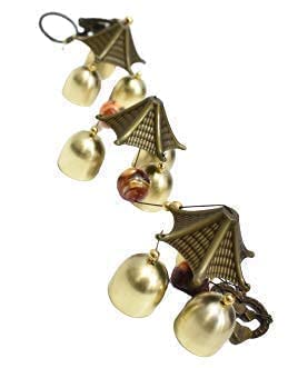 Antlantic wood store -Wind Chimes Metallic 3 Steps Wind Chime | Home Garden Decoration Gift Item | 30 inch with 9 Brass Bells Relaxing Sound