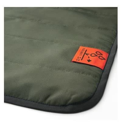 QANISK ledieu® FJALLMOTT Picnic Blanket, deep Green/Black, 130x170 cm (51 1/8x66 7/8 ")