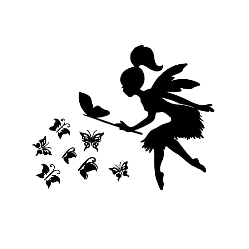 VVWV Flying Angel Wall Stickers for Educational Kids Room School Office Living Room Study Room Home & Kitchen Decor L x H 60 x 50 Cms