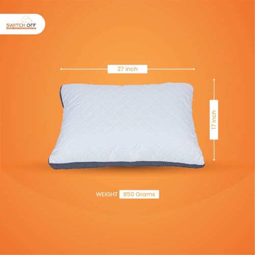 Switch-off Smart Adjustable Mush Exclusive Pillow,Discover The Perfect Pillow for Your Best Night's Sleep (17X27Inch) (Pack of 6)