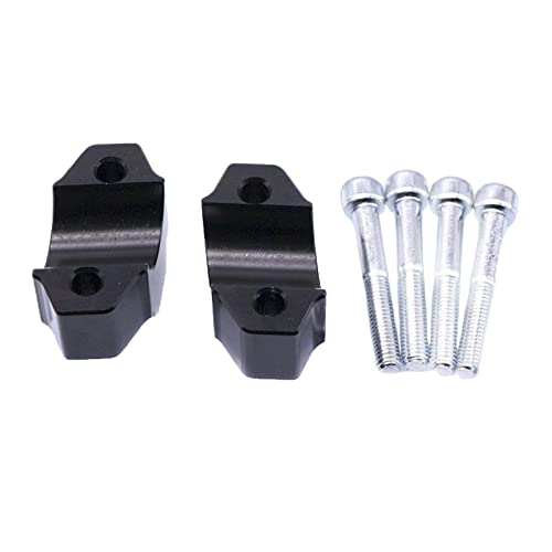 LOOM TREE® Cnc Adjustable Handlebar Riser Clamp Kit For Xt1200Ze Black | 1X Handlebar Riser Kit