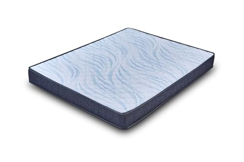 Restolex Active Ortho Pocket Spring Mattress | Queen | 78 X 60 x 6 INCHES| Sky Blue