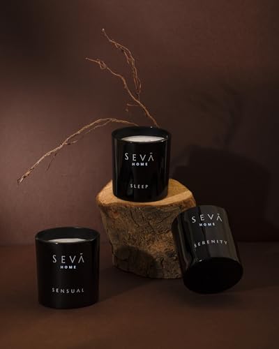 SEVA HOME The Vibes - Set of 3 - Classic Candles | 30 Hours Long Burning | Scented Candles for Home Decor, Luxury Gift for All Occasions