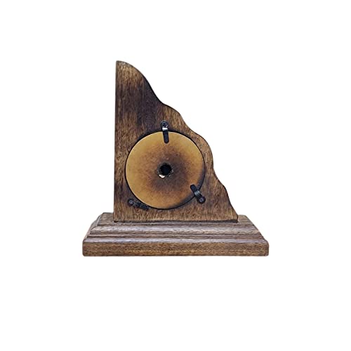 Gola International Antique Replica Handmade Triangle Wooden Table Clock