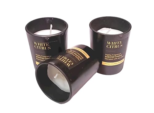 The Decor Affair Delight in The Beauty of 3 Long Burning Votive Candles, Encased in a Deluxe Gift Box for Hours of Captivating, Enchanting Glow.