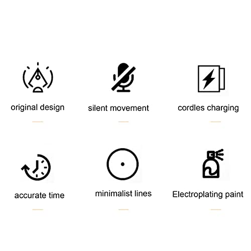 Bedside Table Clock in The Bedroom with Continuous Regulation 100-240V EU Plug