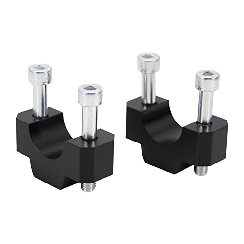 LOOM TREE® Handlebar Riser Mount Clamp Adapter For Crf1100L Africa Twin Black | 1 Pair Handlebar Riser 4 Pieces Screws