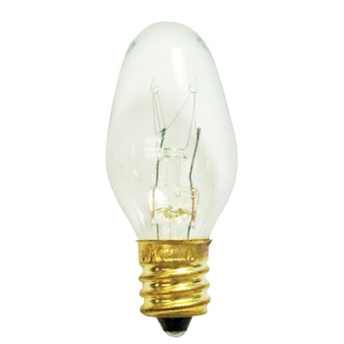 Bulbrite 7C7C 7W C7 Christmas Light, Clear