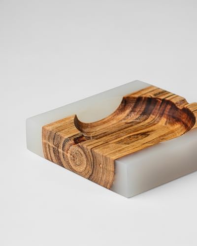 SILKEN Icicle Wood and Epoxy Ash Tray