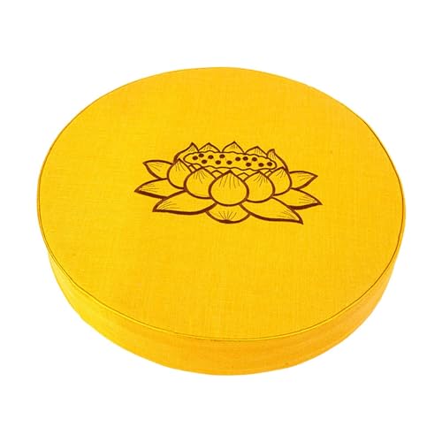 ATORSE® Yoga Cushion Buddhist Comfortable Floor Pillow For Women Men Yoga Stretching Yellow