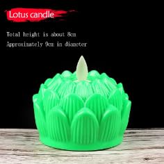 Zusaca LED Lotus Electric Candles Battery Operated Candles Flameless Dancing Battery Operated Swing Candle Light (3Pcs) (Multicolor)