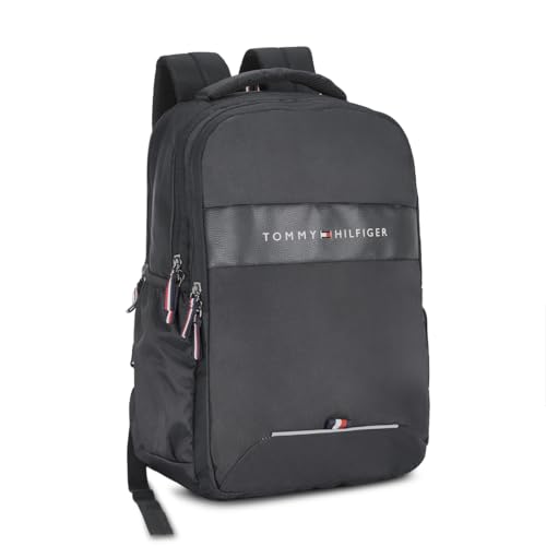 Tommy Hilfiger Joshua Polyester 20.61L Laptop Backpack For Unisex - Black