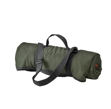 QANISK ledieu® FJALLMOTT Picnic Blanket, deep Green/Black, 130x170 cm (51 1/8x66 7/8 ")