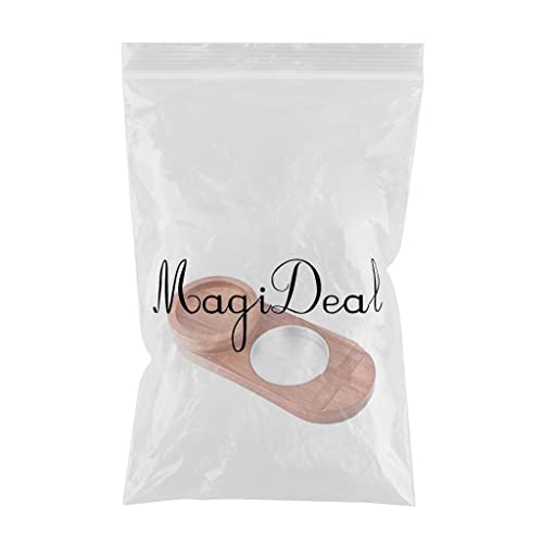 MERISHOPP™ 2 in 1 Wooden Cigar Ashtray Holder Tray Gifts for Office Boyfriend Husband Round