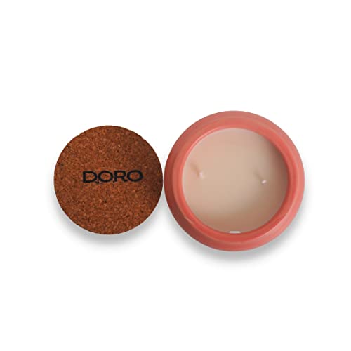 Doro Aromatic Premium Soy Wax Candle, Dull Pink, Burn time 25-30 hrs, Double Wick (Cupcake -Celebration Collection)