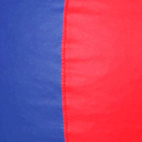 Blue red Bean Bag Cover with Blue Stool XXL - TRUE 2 F