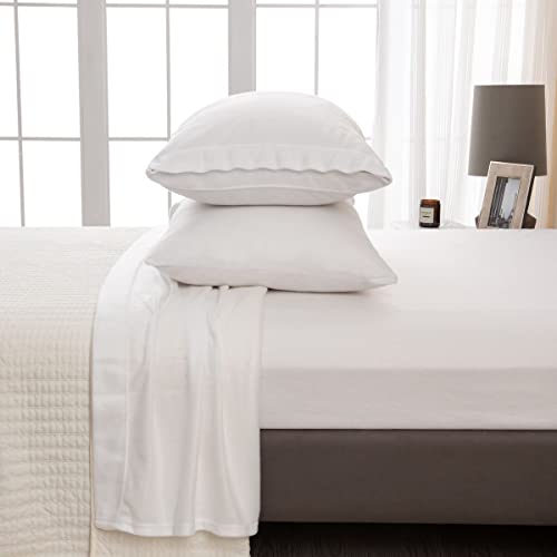 Super Soft Extra Plush Fleece Sheet Set. Cozy, Warm, Durable, Smooth, Breathable Winter Sheets in Solid Colors. Christina Collection (Full, Winter White)