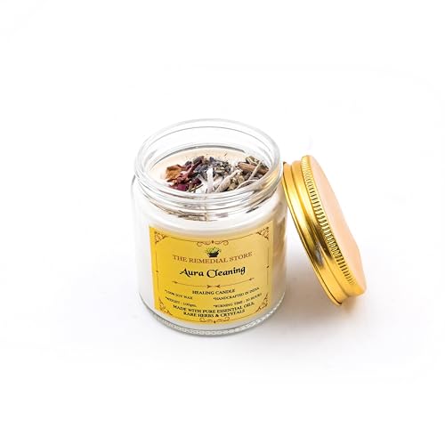 The Remedial Store Healing Ritual Money Candle | Luxury Fragrance | Therapy Candle | Glass Candle | Jar Candle | Soy Wax Candle | Smokeless Wax Candle | 30 Hours Burning Time (Aura Cleaning)