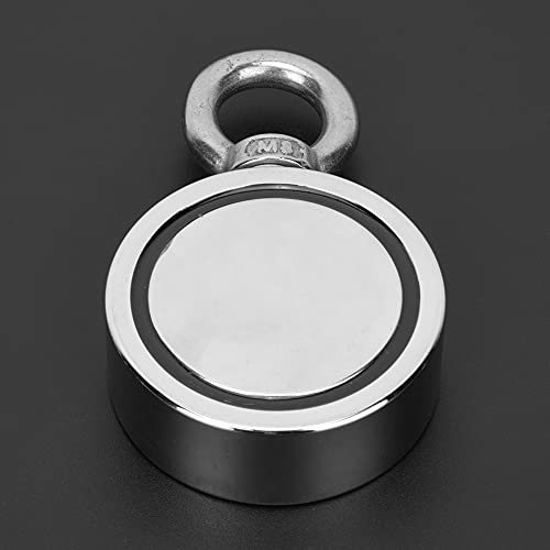 Ubersweet® Lifting Magnet Ring, Waterproof Magnetic Salvage Ring Portable Powerful for Magnet Fishing for Hanging for Lifting(LNM60-3)