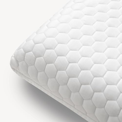 Leesa Ultra Cool Memory Foam Pillow, King High Loft, White