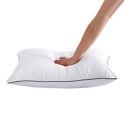 MSKS Microfibre Filled Pillows for Sleeping (White, 17'' X 27'' )