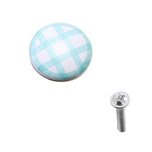 EN-VOLANT 1Pc Round Cabinet Knob Cupboard Handle Drawer Pull Door Holder Ceramic Green