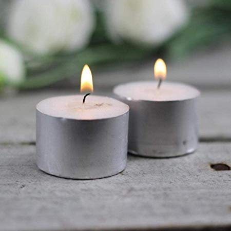 Tea Lights Candle Set of 500 - White Unscented 9 Hour Burn Time Tealights, Pure Paraffin Wax Jumbo Size Home Decor Candles (3.6cmx2.7cm) (2.54 cm x 2.54 cm x 2.54 cm) (500)