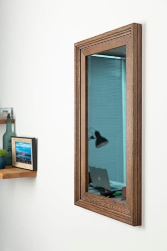 WoodIdea Natual Mango Wood Mirror Frame Natural Polish 60 X 90 Cm Only Frame with Out Mirror