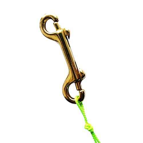 bnf® Double End Clip Snap Hook Brass Heavy Duty 3.5" for Luggage Strap Keychain | Water Sports | Scuba & Snorkeling | Other Scuba & Snorkeling