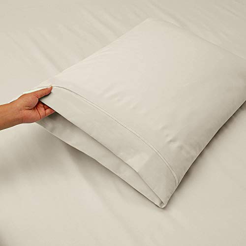 Top Split King Sheets Sets for Adjustable Bed-Sleep Number Sheets Split Top King-King 34" Top Split King Sheets -4 Pcs Set Split Top King Sheets 100% Giza Egyptian Cotton Upto15-18" Deep (Ivory)