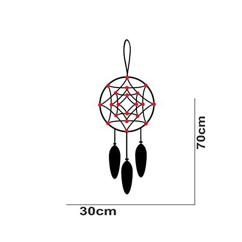 VVWV Dream Catcher Wall Stickers for Living Kids Girls Boys Bedroom Home & Kitchen Hall Wall Vinyl Decor L x H 30 x 70 Cms