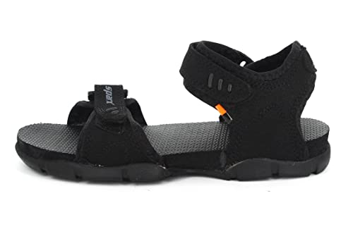 Sparx mens SS 101 | Latest, Daily Use, Stylish Floaters | Black Sport Sandal - 6 UK (SS 101)