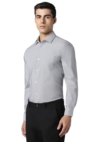 Van Heusen Men's Regular Fit Shirt (VHSFBCUBI14965_Grey