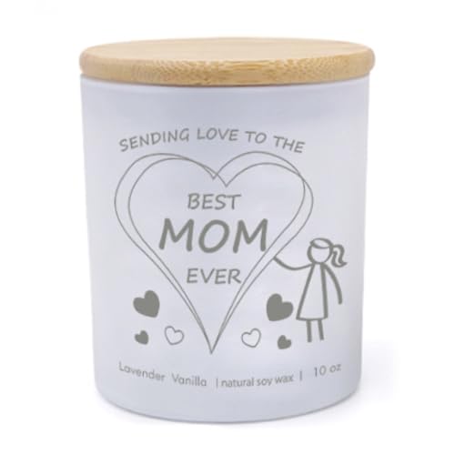 Best Mom Ever Scented White Jar 10 oz Candle