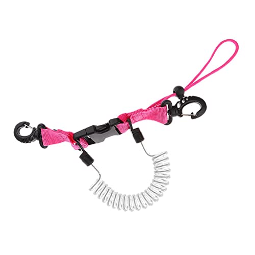 bnf® Scuba Diving Elastic Spring Coil Torch Lanyard Quick Release Buckle Pink B | Water Sports | Scuba & Snorkeling | Other Scuba & Snorkeling