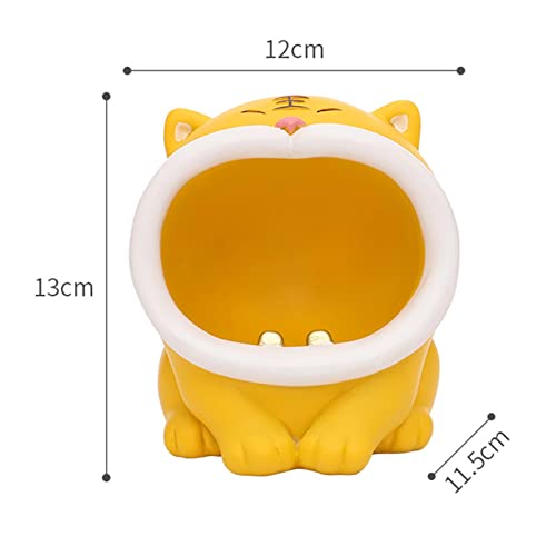 MYADDICTION Resin Animal Ashtray Centerpiece Statue for Indoor Outdoor Desktop Mens Gift Yellow