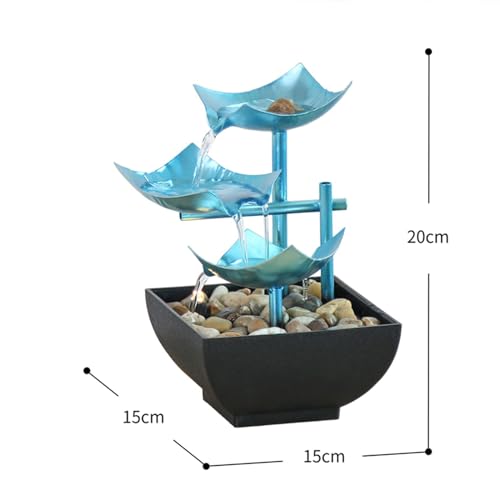 ATORSE® Tiered Water Fountain Decoration Circulates Water Flowing Waterfall Fountain