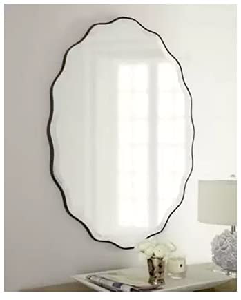 Cheval Glass New Modern Designer Oval Beveled Wall Mirror - (Size 18 x 24)