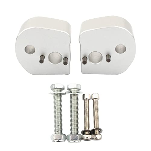 UJEAVETTE 25mm Motorcycle ATV Dirt Bike Motocross Handlebar Risers Silver