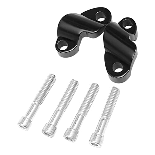 LOOM TREE® Motorcycle Aluminum Handlebar Riser Kit For Harley Sportster 1200X Black | 1 Pair Bar Mounts And Bolts