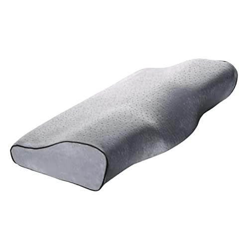 CALANDIS® Butterfly Design Memory Pillow Ergonomic Contour for Side Sleepers Sleeping Gray | 1 Piece Memory Pillow